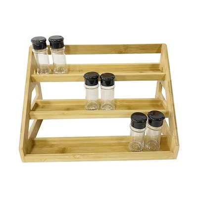 Organizzatore per scaffali di spezie in bambù sostenibile
