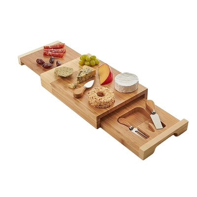 Tavola da taglio di formaggio di bambù a base di acacia rettangolare sostenibile per cucina
