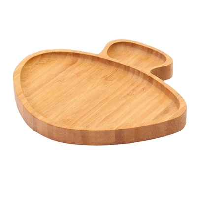 Bambini Bambini in forma di fungo Bambù Servire vassoi con piatto da cena in stile moderno