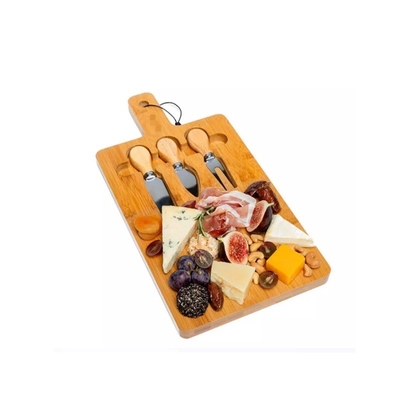 USA Warehouse Bamboo Charcuterie Drawer Board Set con coltelli e blocchi da taglio