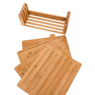 BAMBOO Sublimazione Luxury Extra Large 4 Pcs Taglio Blocco Smart Kitchen Taglio Set