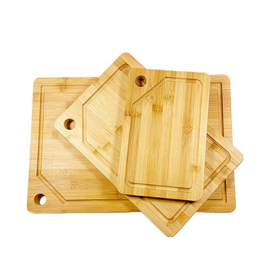 Set di tavola da taglio in bambù altamente resistente e sostenibile con supporto L 45X30X1.9CM