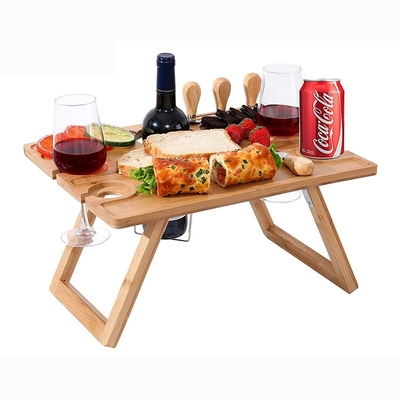 Tavolo piatto in bambù per picnic