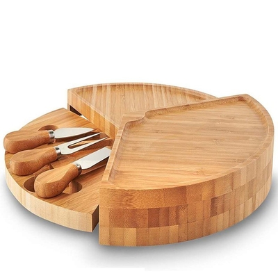 Coltello da cucina a base di bambù rotondo per tagliare i blocchi
