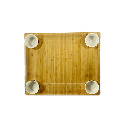Kitchen Charcuterie Bambù Eco Friendly Cutting Board Set con posate e ardesie