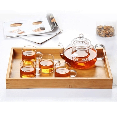 Nido di Bambù Naturale Food Tray Rectangle Decorativo Odm
