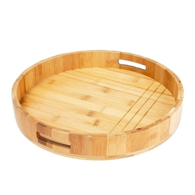 Tavolo rotondo di bambù circolare personalizzato per la decorazione del soggiorno della cucina