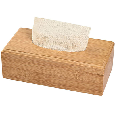 Disegno personalizzato accettato Casa Fresco Disegno sostenibile Bambù Tissue Box Holder Cover