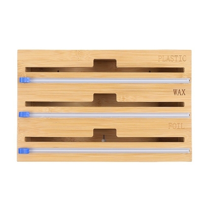 Dispenser per il rivestimento in plastica per la cucina multifunzionale rettangolare in bambù