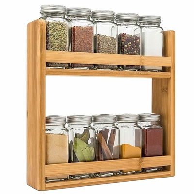 Migliora la tua organizzazione delle spezie con questo portafogli di spezie in bambù certificati CE / EU