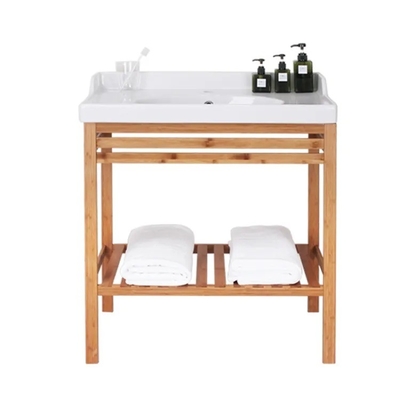Bagno sostenibile Bambù Vanity Lavabo Armadio personalizzato