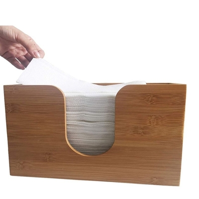 Certificato UE Tissue di bambù naturale Box Cover Holder bagno
