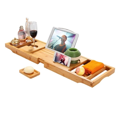 ODM Bagno Espandibile Caddy Bambù Legno vasca da bagno Eco Friendly