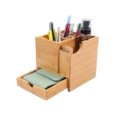 100% Legno di Bambù Naturale Servizio di ufficio con 1 cassetto stile moderno e conveniente