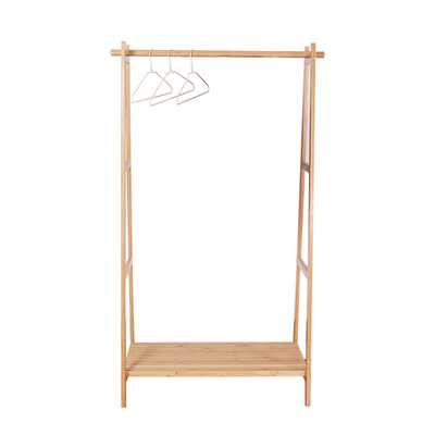 Rack non pieghevole Moderno design Abbigliamento da letto Organizzatore Abbigliamento in bambù forte Rack