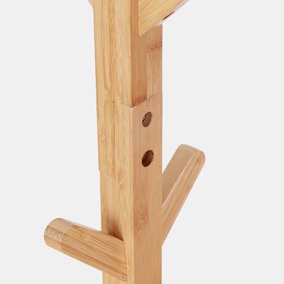 100% naturale, ecologico, in forma di albero, appendiabiti per vestiti sui muri in bambù