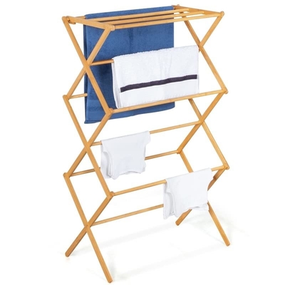 Risparmio di spazio 120*50*150cm Bambù Accordione Abbigliamento Asciugatrice