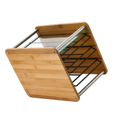 Organizza comodamente i tuoi baccelli di caffè con questo porta e cassetto in bambù sostenibile