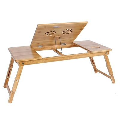 Pieghevole regolabile di bambù portabook Stand scrivania legno sostenibile Custom