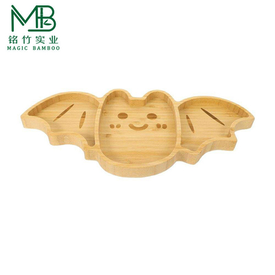 Piatto a forma di pipistrello di bambù