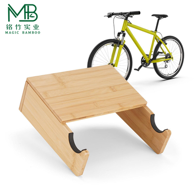 Racchetto per biciclette da parete in bambù per MTB e biciclette da strada